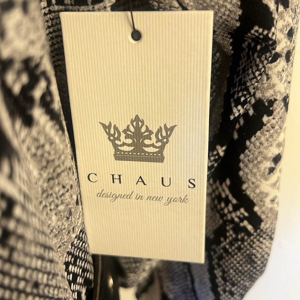 NWT Chaos New York Long Reptile Inspired Print Dress sz. XL - Picture 4 of 12